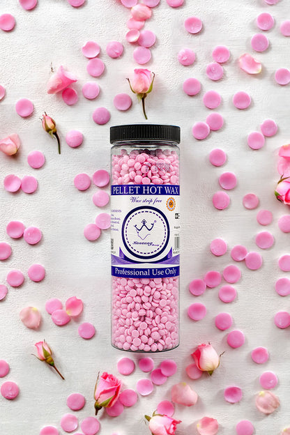 Konsung Beauty Pellet Hot Wax Beans for Hair Removal Pink 400g