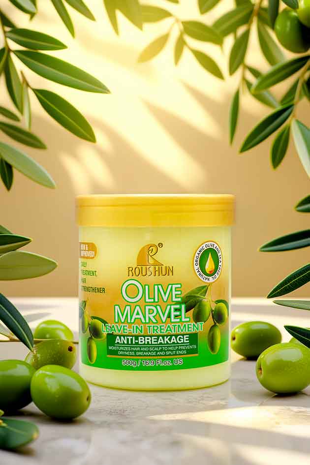 Roushun Olive Marvel Leave In Hair Treatment Anti Breakage 500g