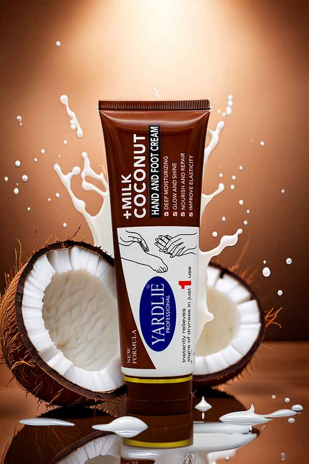 Yardlie Milk Coconut Hand and Foot Cream Deep Moisturizing 100g