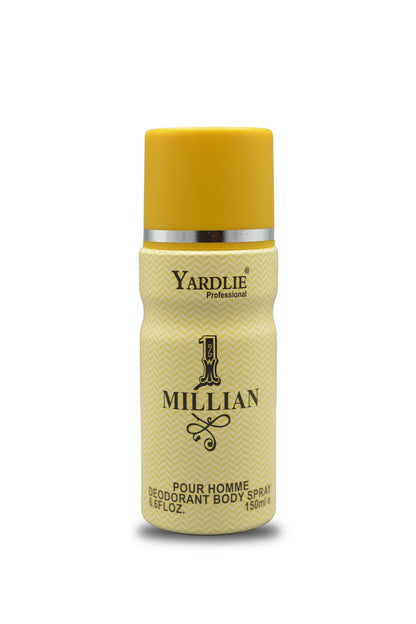 Yardlie Professional 1 MILLIAN Body Spray 150ml.