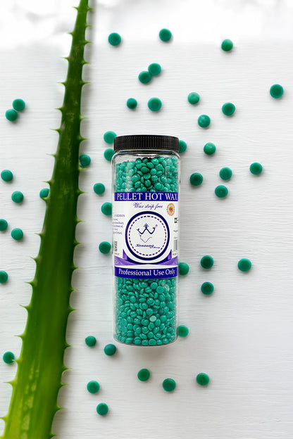 Konsung Beauty Pellet Hot Wax Beans for Hair Removal Aloe Vera 400g