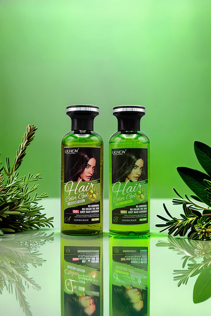 Lichen Argan Oil Natural Black Hair Color Gel 250ml x2 Pakistan
