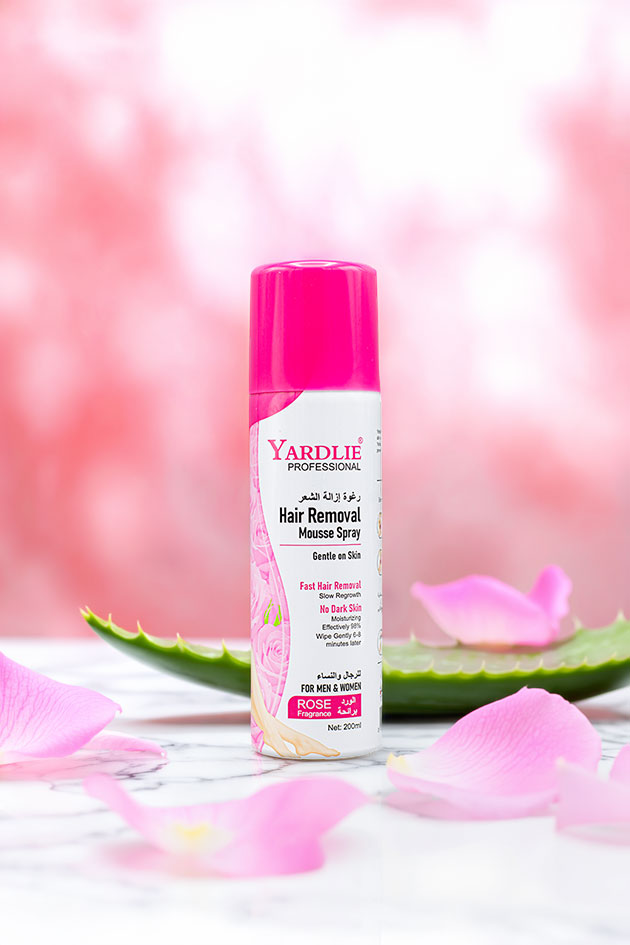 Yardlie Professional Hair Removal Mousse Spray Rose Fragrance 200ml