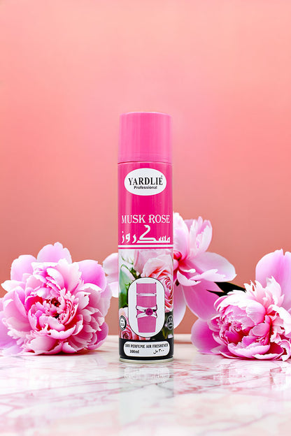 Yardlie Professional Musk Rose Dry Perfume Air Freshener 300ml Pakistan