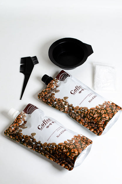 Muattar Coffee Professional Dark Brown Hair Color Cream 450ml x 2