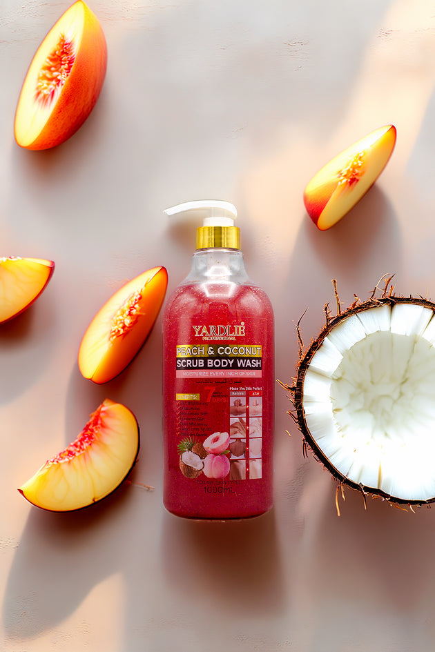 Yardlie Peach and Coconut Scrub Body Wash 1000ml Online in Pakistan