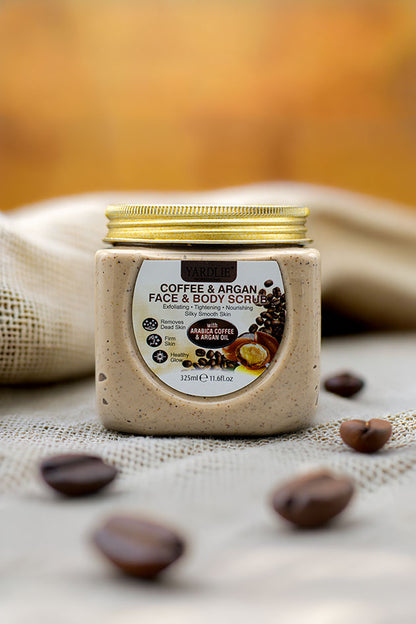 Yardlie Professional Coffee and Argan Face and Body Scrub 325ml