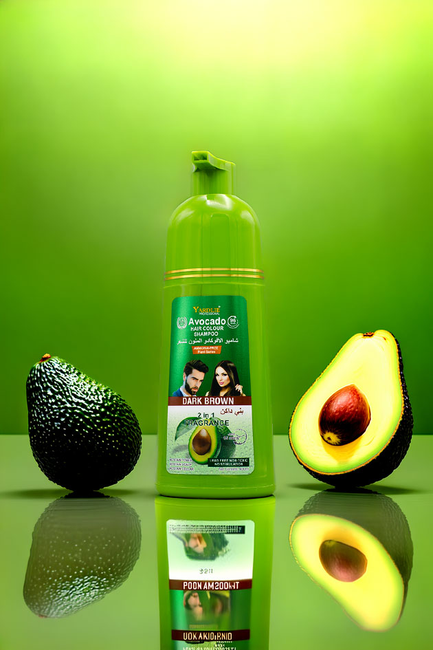 Yardlie Avocado Hair Colour Shampoo Dark Brown 400ml