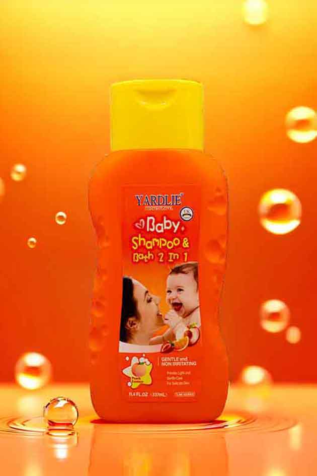 Yardlie Baby Shampoo and Bath 2 in 1 Peach Essence 337ml