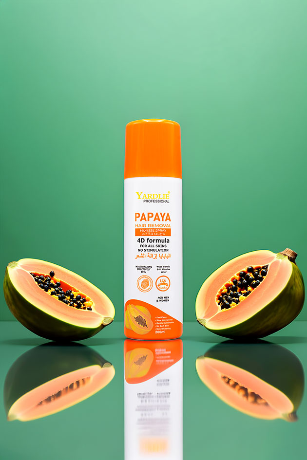 Yardlie Papaya Hair Removal Mousse Spray for Men and Women 200ml