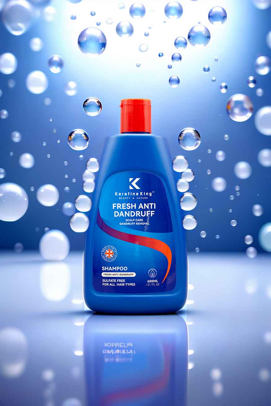 Keratine King Fresh Anti Dandruff Shampoo Sulfate Free 600ml
