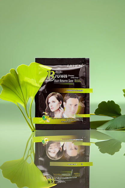 Lichen Professional Dark Brown Hair Color Shampoo 20ml Sachet Pakistan