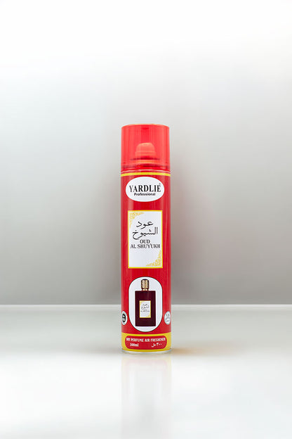 Yardlie Professional Oud Al Shuyukh Dry Perfume Air Freshener 300ml Pakistan