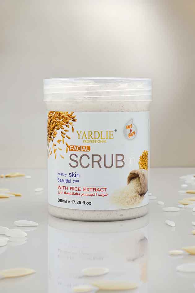Yardlie Facial Rice Scrub Face and Body Exfoliator 500ml