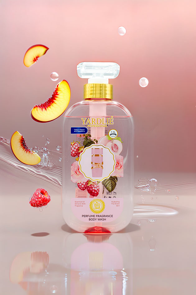 Yardlie Professional Perfume Fragrance Body Wash Peach Raspberry