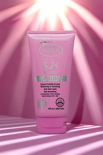SPF 60 Sunblock Pakistan Yardlie Professional Yaari Face 150ml