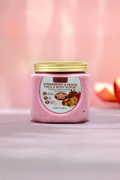 Yardlie Professional Strawberry and Peach Face and Body Scrub 325ml