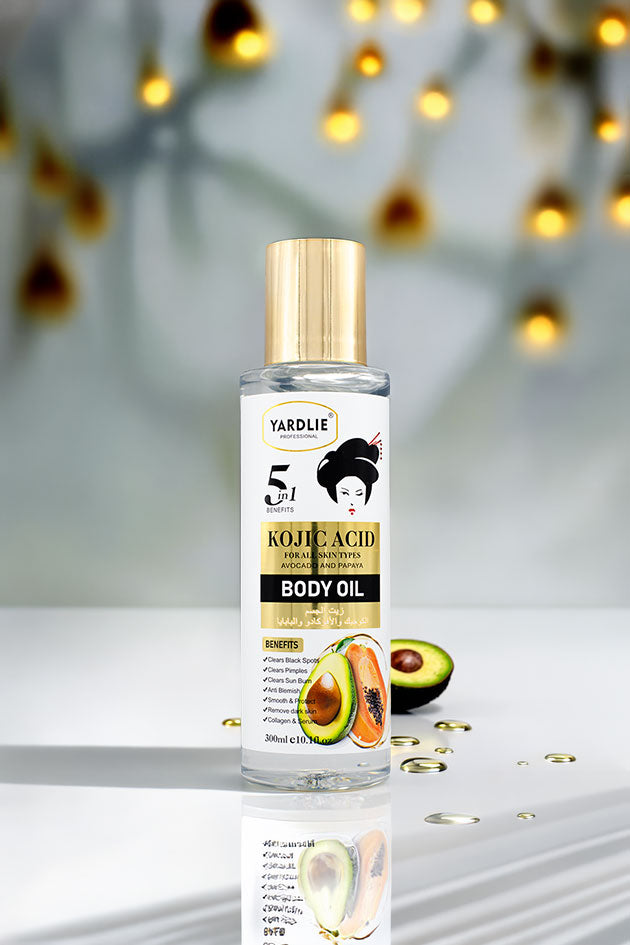 Yardlie Kojic Acid Body Oil Avocado and Papaya 300ml Online in Pakistan