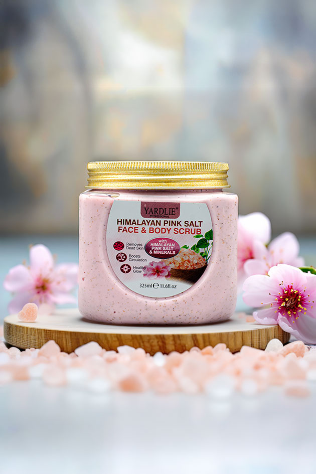 Yardlie Professional Himalayan Pink Salt Face and Body Scrub 325ml
