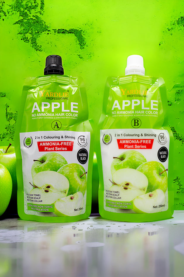 Natural Black Hair Color Cream Pakistan Yardlie Apple (250ml X 2) Pack