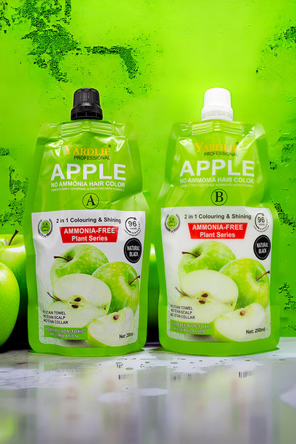 Natural Black Hair Color Cream Pakistan Yardlie Apple (250ml X 2) Pack