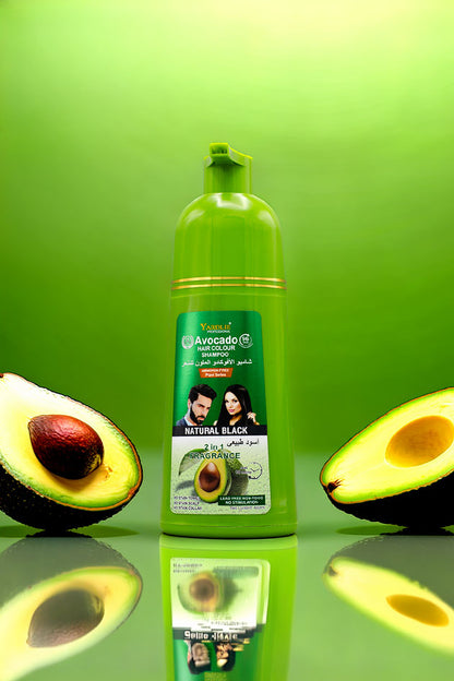 Yardlie Avocado Hair Colour Shampoo Natural Black 400ml