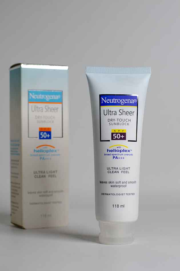 Neutrogena Ultra Sheer Dry-Touch Sunblock SPF 50+ – Lightweight Waterproof Formula 118ml