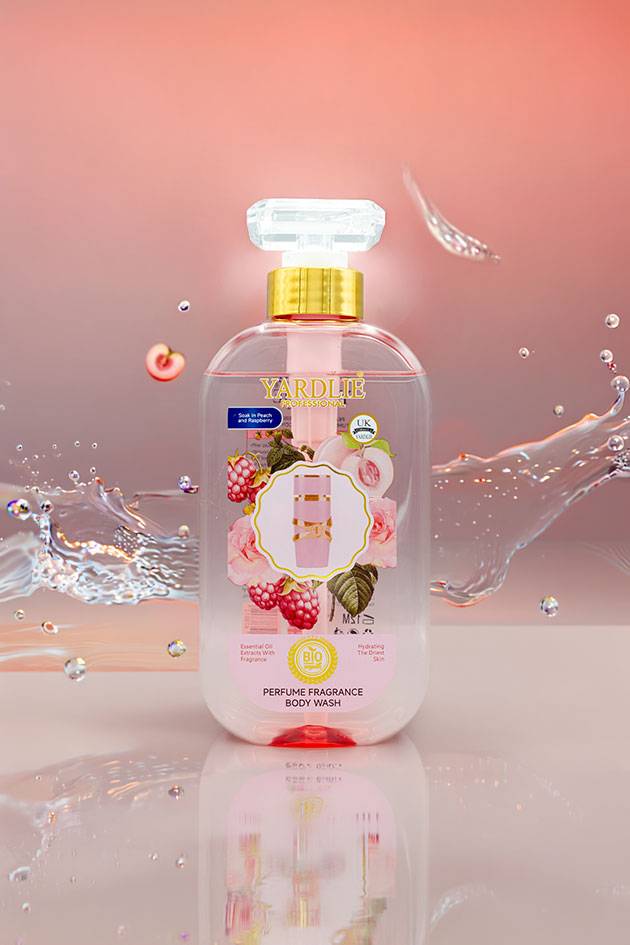 Yardlie Professional Perfume Fragrance Body Wash Peach Raspberry