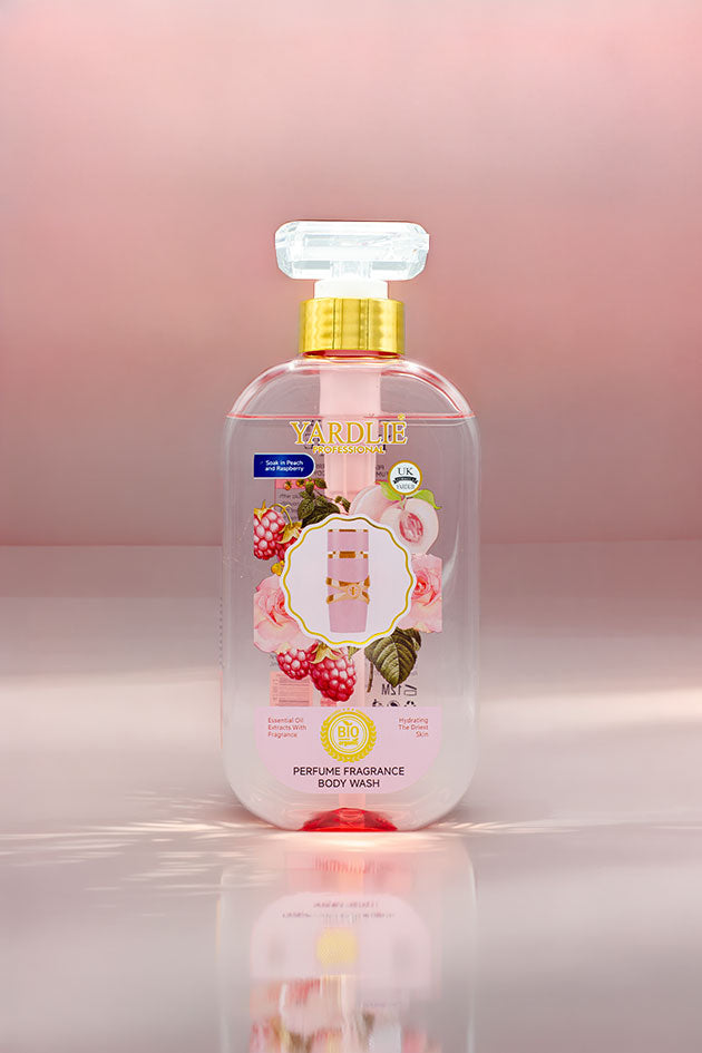 Yardlie Professional Perfume Fragrance Body Wash Peach Raspberry