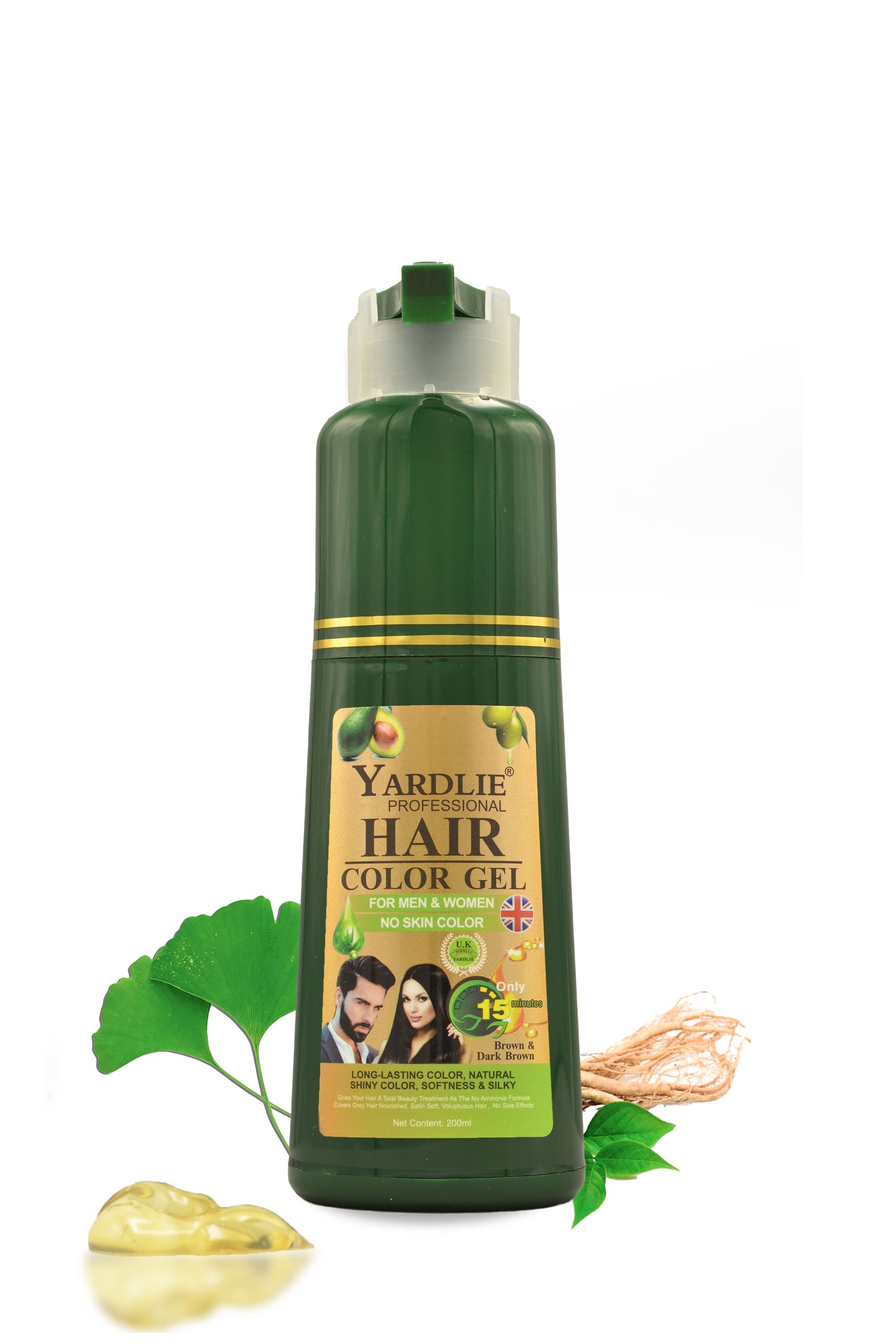 Hair Color Gel | Natural Black | Yardlie | 200ml |