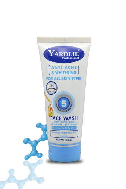 Yardlie Professional Anti Acne & Whitening Face Wash 120ml.