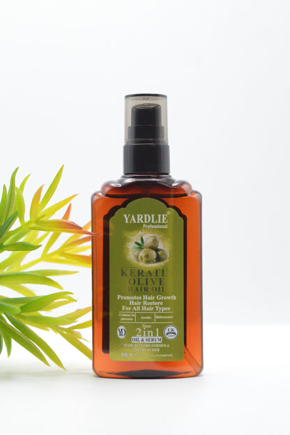 Yardlie Professional Keratin Olive Hair Oil 120ml.