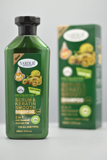 Yardlie Professional Pro Serum & Keratin Shampoo 400ml.