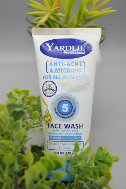 Yardlie Professional Anti Acne & Whitening Face Wash 120ml.