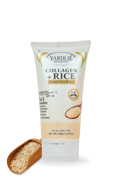 Yardlie Professional Collagen + Rice Beauty Face Wash 120ml.