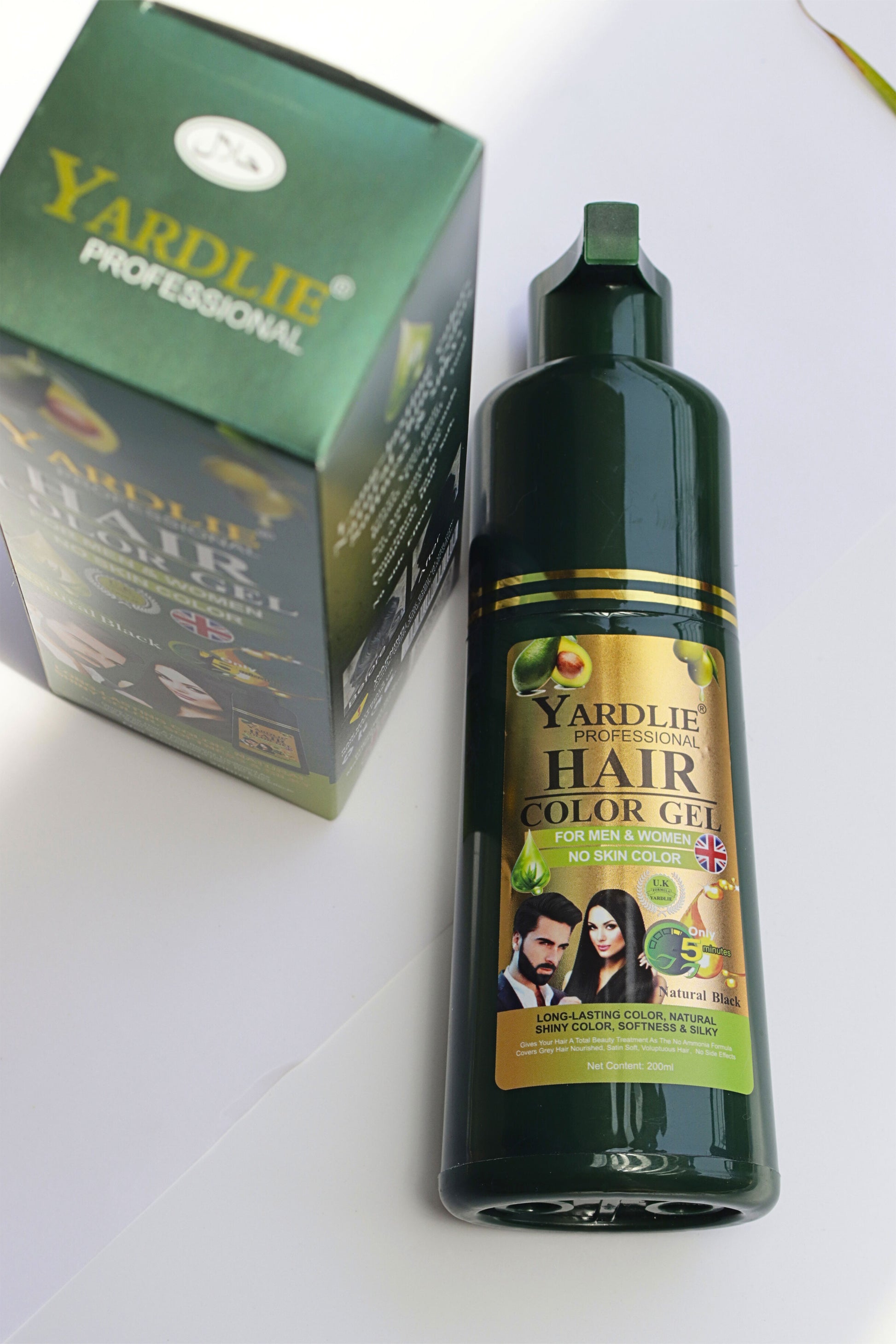 Yardlie Natural Black Hair Color Gel 200ml.