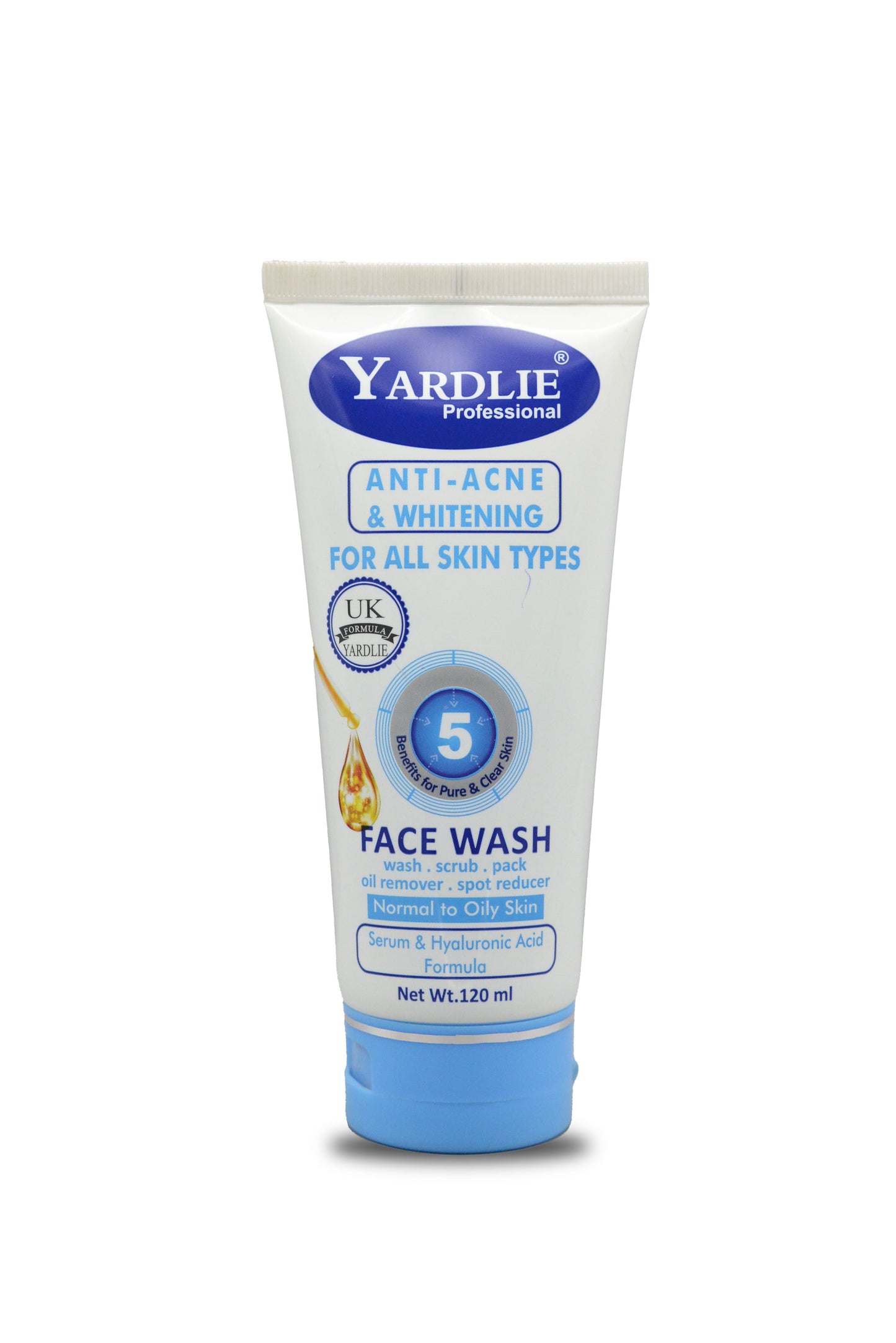 Yardlie Professional Anti Acne & Whitening Face Wash 120ml.