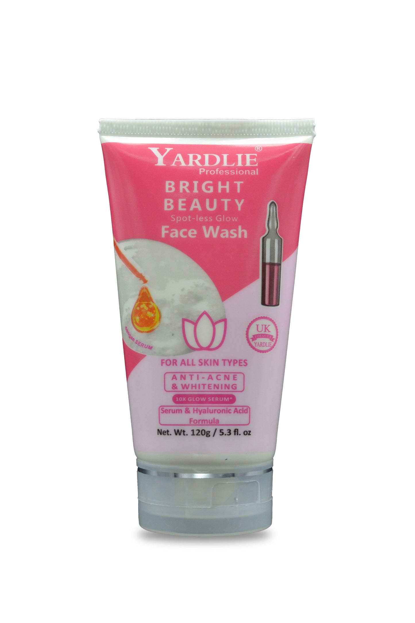 Yardlie Professional Bright Beauty Face Wash With Dengan Serum 120g.