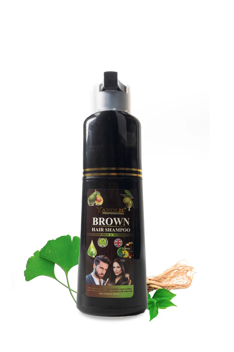 Yardlie Natural Black Hair Color Shampoo UK Based Formula 200ml.