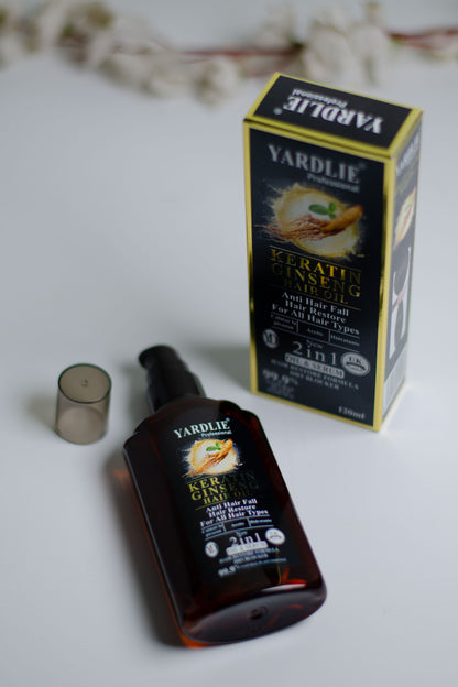 Ginseng Hair Oil-Keratin-Yardlie-120ml.