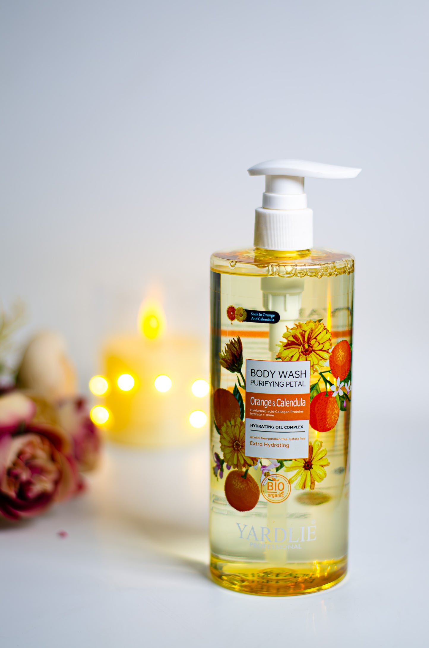 Body Wash | Orange & Calendula | Bio Organic | Extra Hydrating | Yardlie | 500ml |