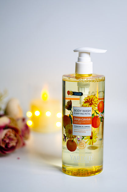 Body Wash | Orange & Calendula | Bio Organic | Extra Hydrating | Yardlie | 500ml |