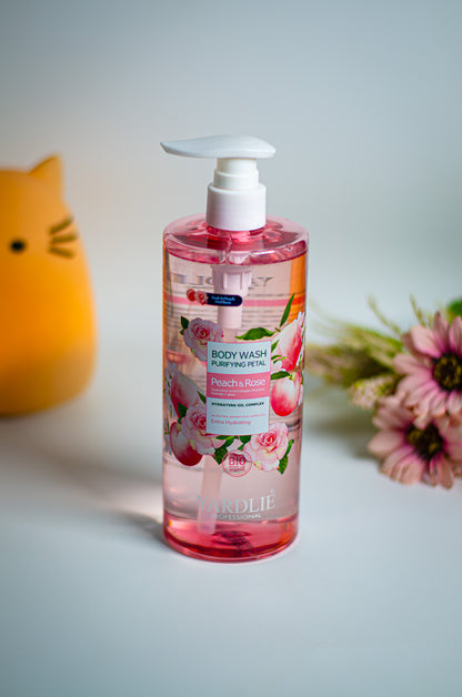 Body Wash | Peach & Rose | Bio Organic | Extra Hydrating | Yardlie | 500ml |