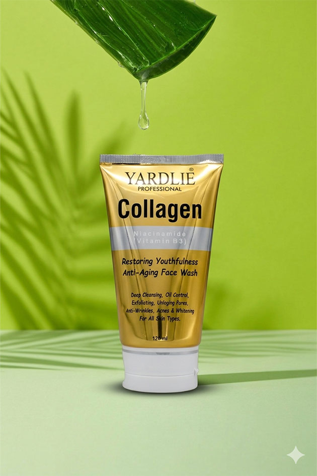 Face Wash | Collagen | Niacinamid | Vitamin B3 | Yardlie | 120ML