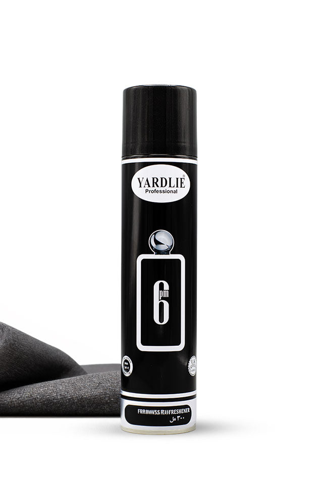 Yardlie Professional 6 PM Dry Perfume Air Freshener 300ml black and white can