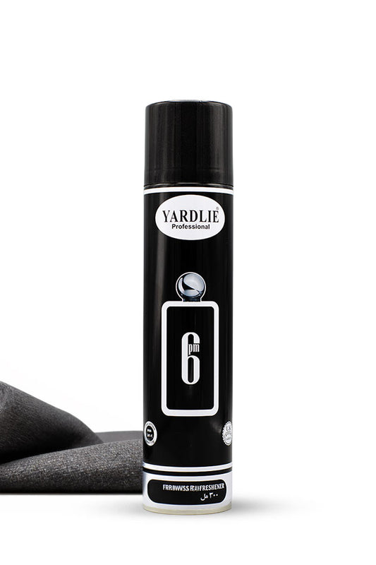 Yardlie Professional 6 PM Dry Perfume Air Freshener 300ml black and white can