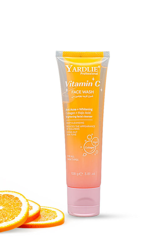 Yardlie Professional Vitamin C Face Wash with Collagen and Kojic Acid 108g brightening facial cleanser