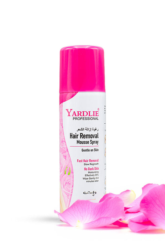 Yardlie Professional Hair Removal Mousse Spray with Rose Fragrance 200ml for men and women