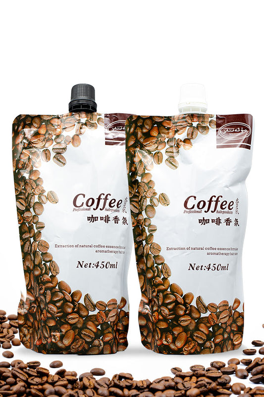 Muattar Coffee Professional Hair Color Cream 450ml x 2 premium coffee inspired hair dye cream