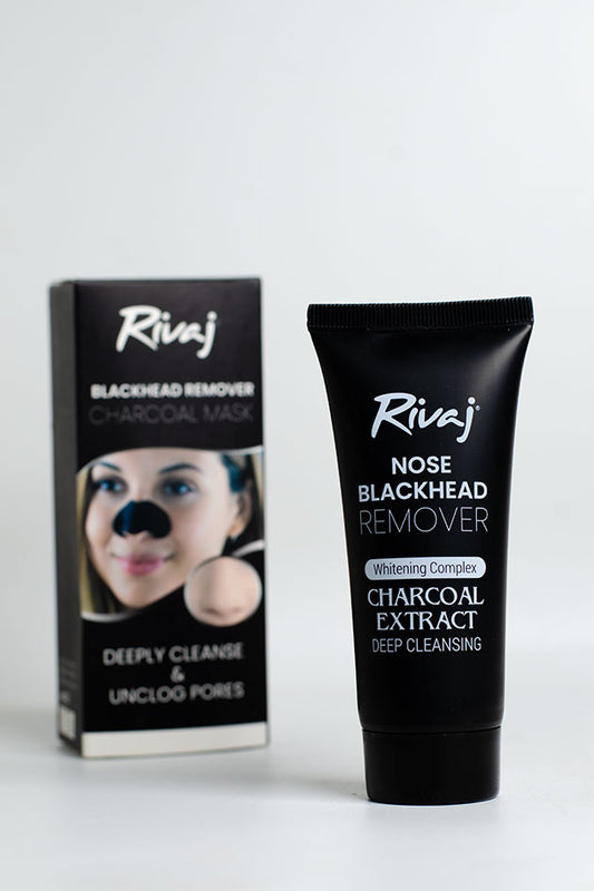 Rivaj Nose Blackhead Remover Charcoal Mask, Deep Cleansing Peel Off Mask (Last Piece, Stock Clearance)